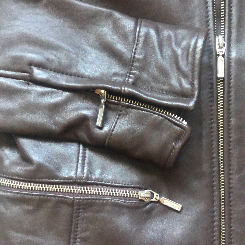Mossimo Leather Jacket - image 3